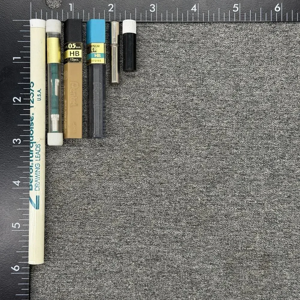 Vintage Berol Turquoise Pentel Mechanical Pencil Lead Refills Eraser Lot